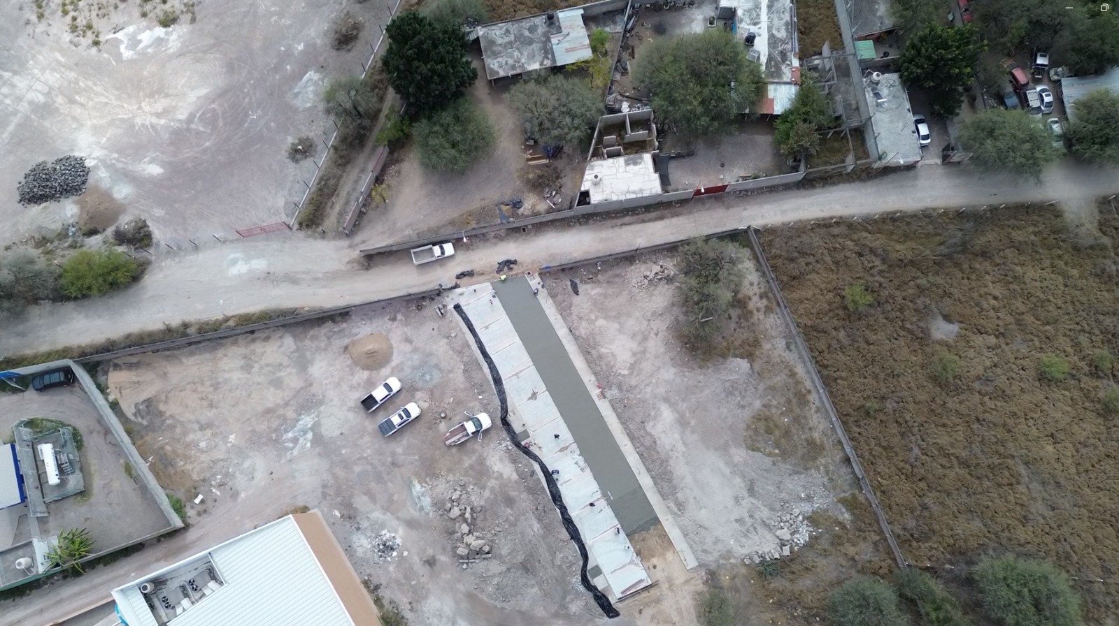 Vista del fraccionamiento en Puente del Carmen