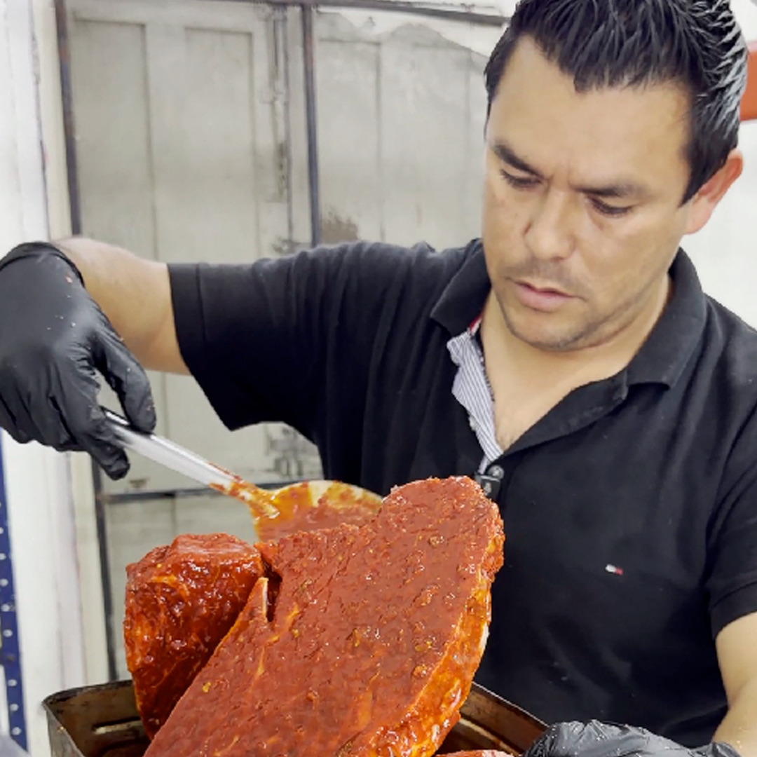 Barbacoa Vidrio servida para disfrutar